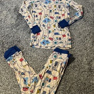 Streets & Neighborhood Little Sleepies pajamas size 9/10 youth boys kids